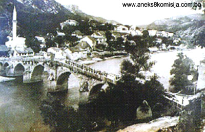 Građevina - stari kameni most - ćuprija (vakuf Haseći Ali-age Kolakovića) u Konjicu