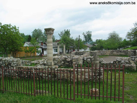 Kasnoantička bazilika na Crkvini, arheološko područje