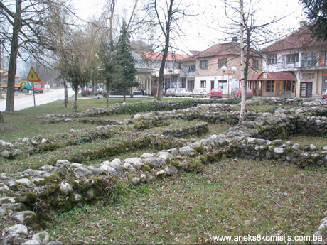 Ostaci rimskog naselja, kasnoantičke bazilike i grobnice na Crkvini u Varošluku, Turbe, arheološko područje
