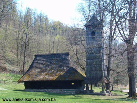 Pravoslavna crkva brvnara (crkva posvećena prenosu moštiju sv. Nikole) u Jelićki, graditeljska cjelina