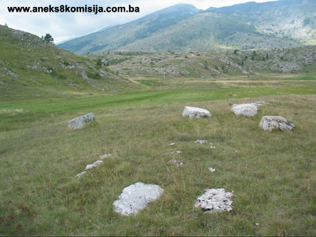 Nekropola sa stećcima Ponor, historijsko područje