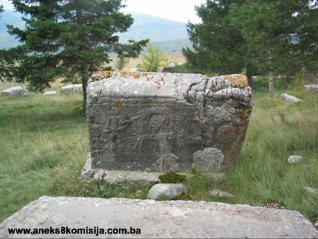Nekropola sa stećcima Risovac, historijsko područje