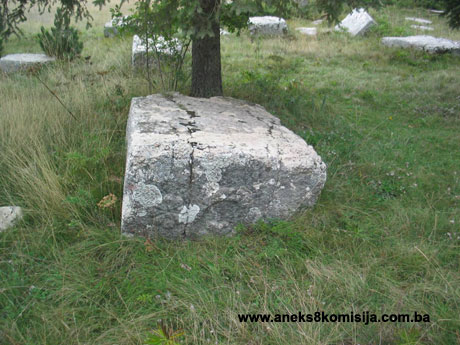 Nekropola sa stećcima Risovac, historijsko područje