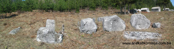 Nekropola sa stećcima u Olovcima, historijsko područje