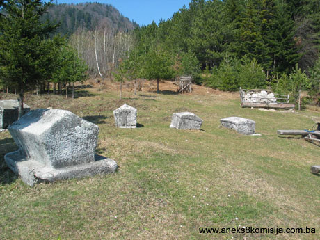Nekropola sa stećcima u Olovcima, historijsko područje