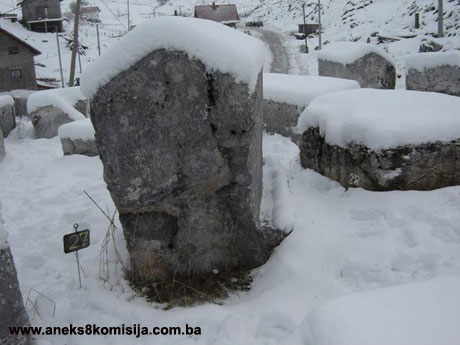 Nekropola sa stećcima na lokalitetu Han u Šabićima, historijsko područje