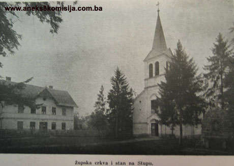 Katolička crkva Uznesenja Marijina na Stupu, Ilidža, historijska građevina