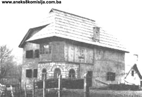 Šantića vila u Borcima, mjesto i ostaci historijske građevine