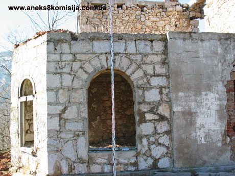 Šantića vila u Borcima, mjesto i ostaci historijske građevine