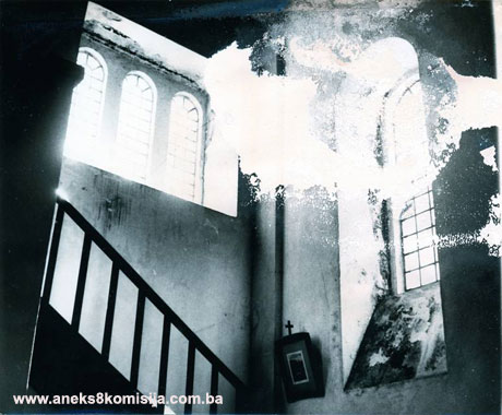 Katolička crkva Uznesenja Blažene Djevice Marije, mjesto i ostaci historijske građevine