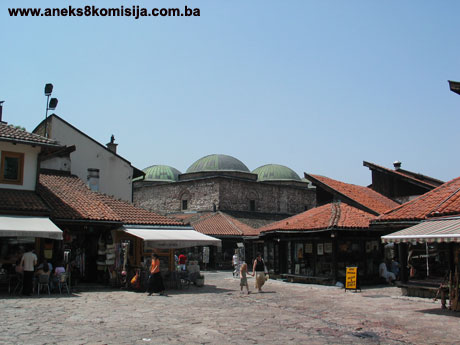 Brusa bezistan (Rustem-pašin bezistan, Mali bezistan) sa dućanima, graditeljska cjelina