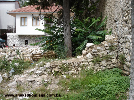 Hamam na Ćupriji, mjesto i ostaci historijske  građevine
