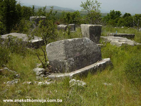 Nekropola sa stećcima na lokalitetu kod Boškailovih kuća (Glavica i Haremi), zaselak Brdo, naselje Hodovo, arheološko područje