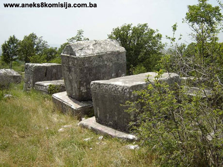 Nekropola sa stećcima na lokalitetu kod Boškailovih kuća (Glavica i Haremi), zaselak Brdo, naselje Hodovo, arheološko područje
