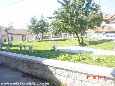 Staro groblje na Kovačima, grobljanska cjelina