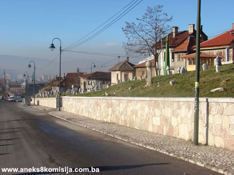 Staro groblje na Kovačima, grobljanska cjelina