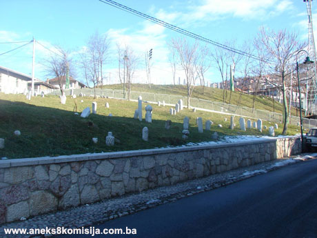 Staro groblje na Kovačima, grobljanska cjelina