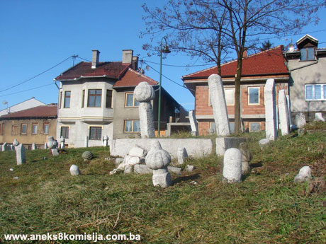 Staro groblje na Kovačima, grobljanska cjelina