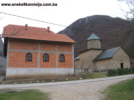 Srpski pravoslavni manastir Rmanj sa ostacima originalnih fresaka u Martinbrodu, historijska građevina - mjesto i ostaci graditeljske cjeline