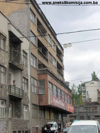 Zgrada Penzionog fonda (zgrada na uglu ulica Maršala Tita i Hamze Hume), historijska građevina