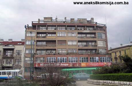 Zgrada Penzionog fonda (zgrada na uglu ulica Maršala Tita i Hamze Hume), historijska građevina
