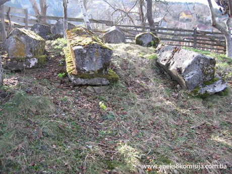 Nekropola sa stećcima na lokalitetu Navitak u selu Boganovići, historijsko područje