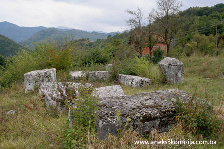 Nekropola sa stećcima u Glavatičevu, lokalitet Gajine, historijsko područje