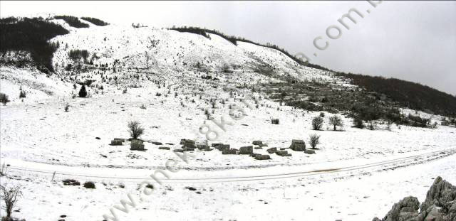Prahistorijski tumulus i nekropola sa stećcima na lokalitetu Dabića (Velika) poljana, na obroncima planine Bahtijevice, historijsko područje