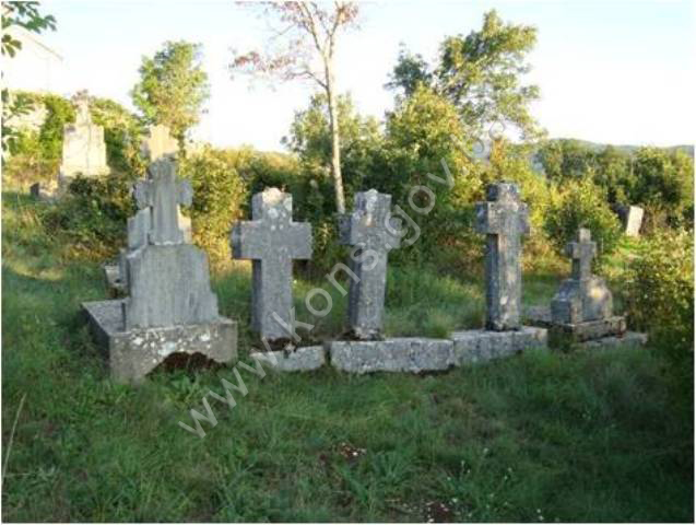 Nekropola sa stećcima i pravoslavna crkva Sv kneza Lazara (grobna crkva kneza Vlađa Bijelića) u Vlahovićima, historijsko područje
