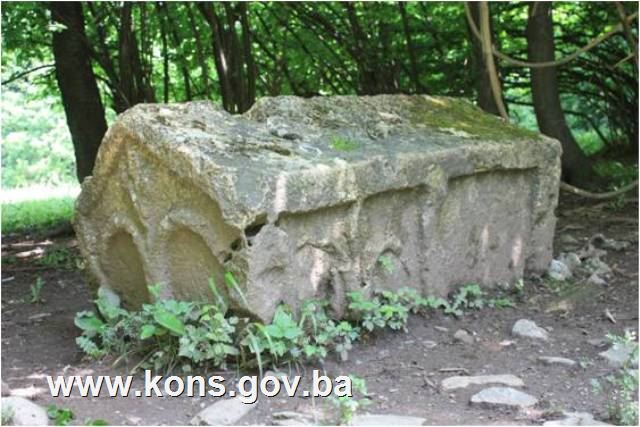 Nekropola sa stećcima, nišanima i krstačama u Gornjoj Bradini, historijsko područje
