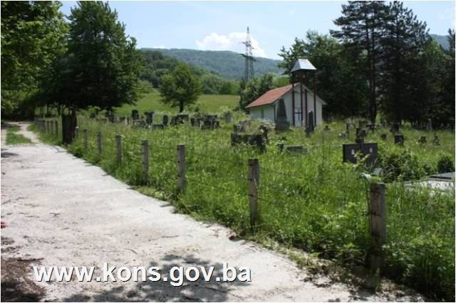 Nekropola sa stećcima, nišanima i krstačama u Gornjoj Bradini, historijsko područje