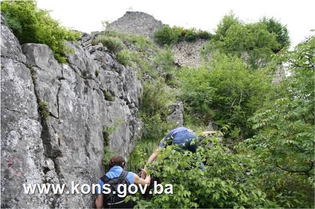 Stari grad Komotin, historijsko područje