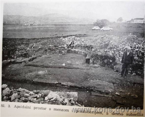 Ostaci Kasnoantičke bazilike, Vrba, arheološko područje
